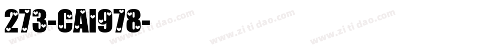 273-CAI978字体转换