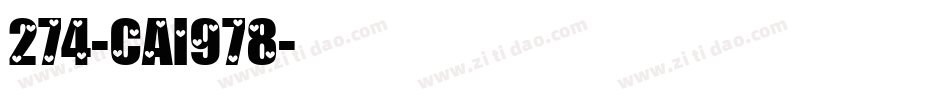 274-CAI978字体转换