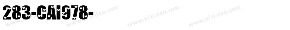 283-CAI978字体转换