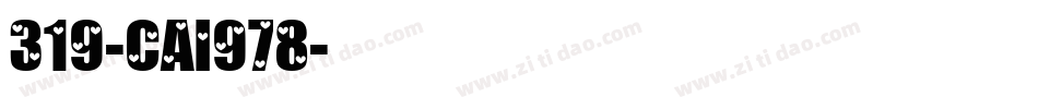 319-CAI978字体转换