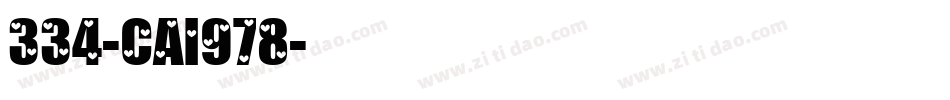 334-CAI978字体转换