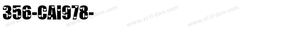 356-CAI978字体转换