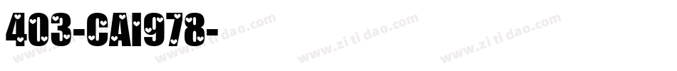 403-CAI978字体转换