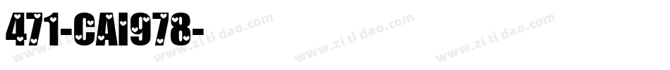 471-CAI978字体转换