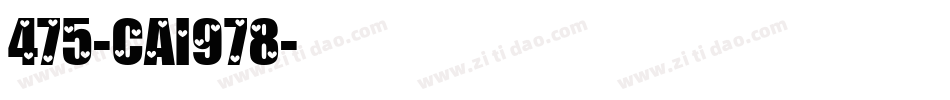 475-CAI978字体转换