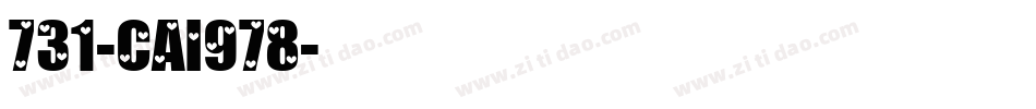 731-CAI978字体转换