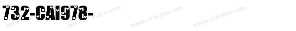 732-CAI978字体转换