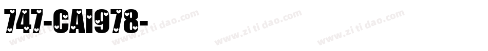 747-CAI978字体转换