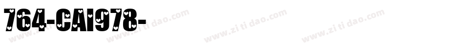 764-CAI978字体转换