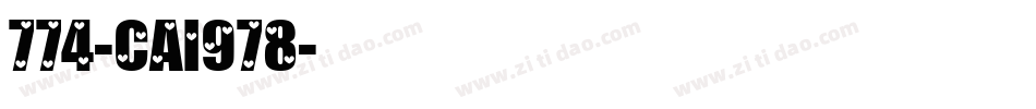 774-CAI978字体转换