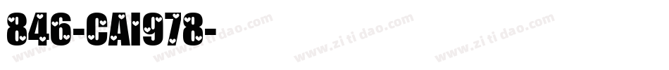 846-CAI978字体转换