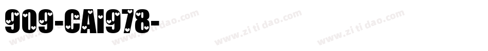 909-CAI978字体转换