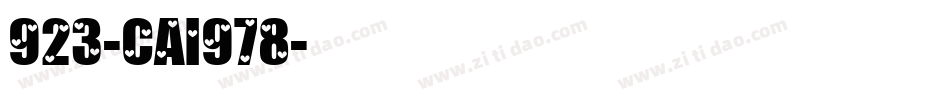 923-CAI978字体转换