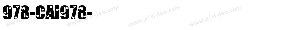 978-CAI978字体转换