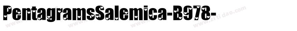 PentagramsSalemica-B978字体转换