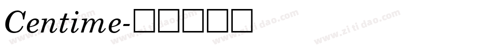 Centime字体转换