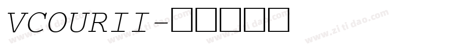 VCOURII字体转换