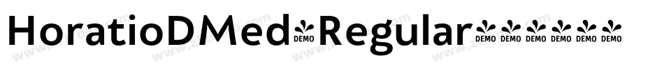 HoratioDMed-Regular字体转换