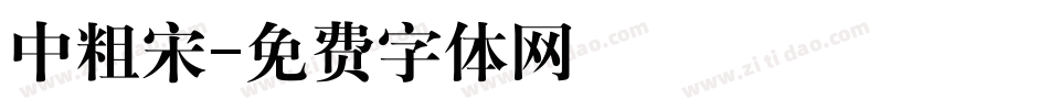 中粗宋字体转换