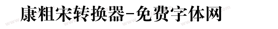 華康粗宋转换器字体转换