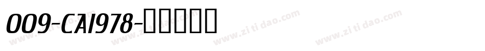 009-CAI978字体转换