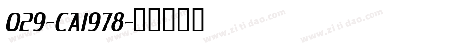 029-CAI978字体转换