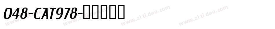 048-CAT978字体转换