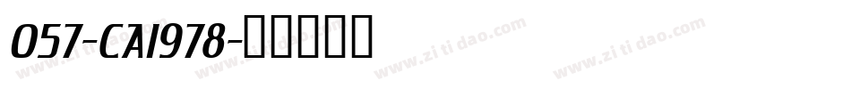 057-CAI978字体转换