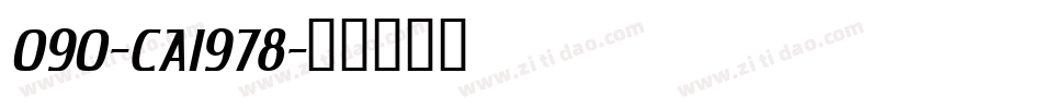 090-CAI978字体转换