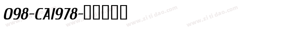 098-CAI978字体转换
