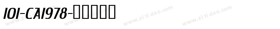 101-CAI978字体转换