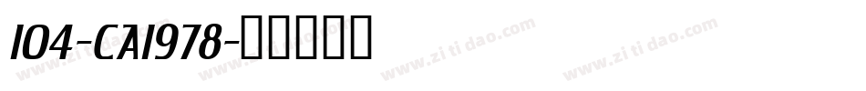 104-CAI978字体转换
