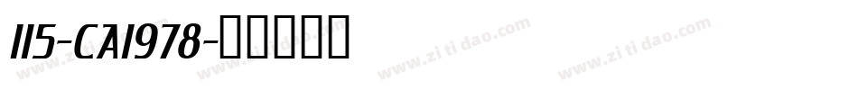 115-CAI978字体转换