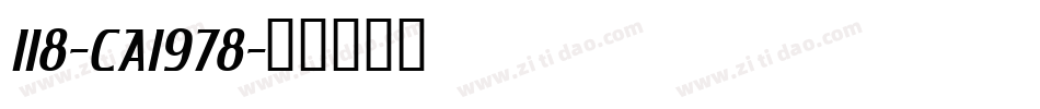 118-CAI978字体转换