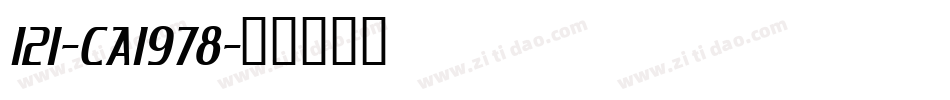 121-CAI978字体转换