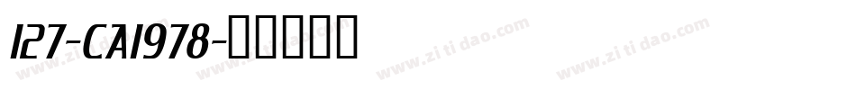 127-CAI978字体转换