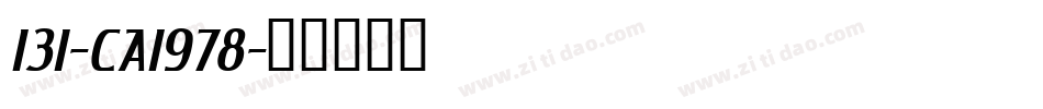 131-CAI978字体转换