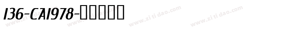 136-CAI978字体转换
