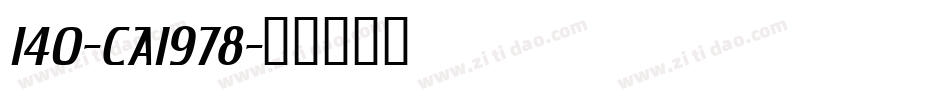 140-CAI978字体转换