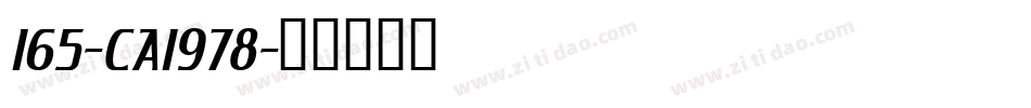 165-CAI978字体转换