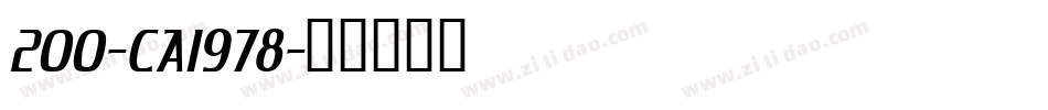 200-CAI978字体转换