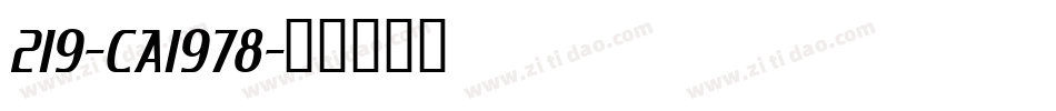 219-CAI978字体转换