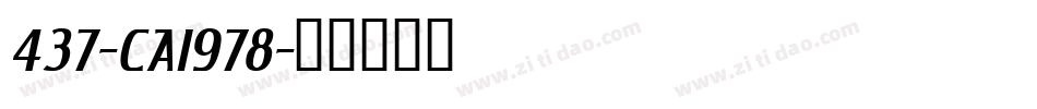 437-CAI978字体转换