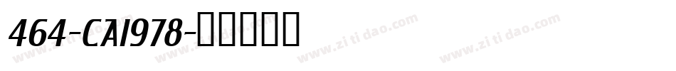 464-CAI978字体转换