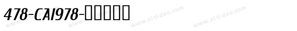 478-CAI978字体转换