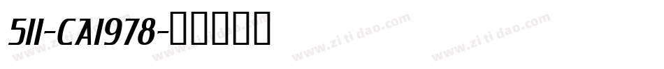 511-CAI978字体转换