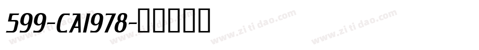 599-CAI978字体转换