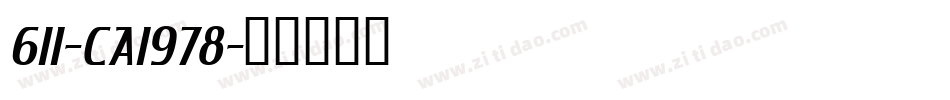 611-CAI978字体转换