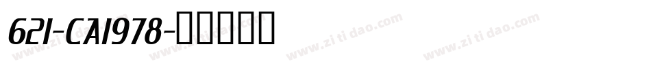 621-CAI978字体转换