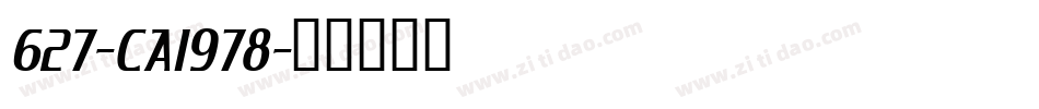 627-CAI978字体转换